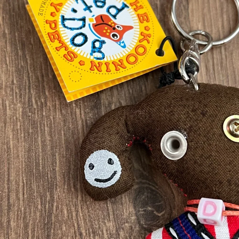 NEW Koonin Family Handmade Kamibashi Dog Keychain eclectic